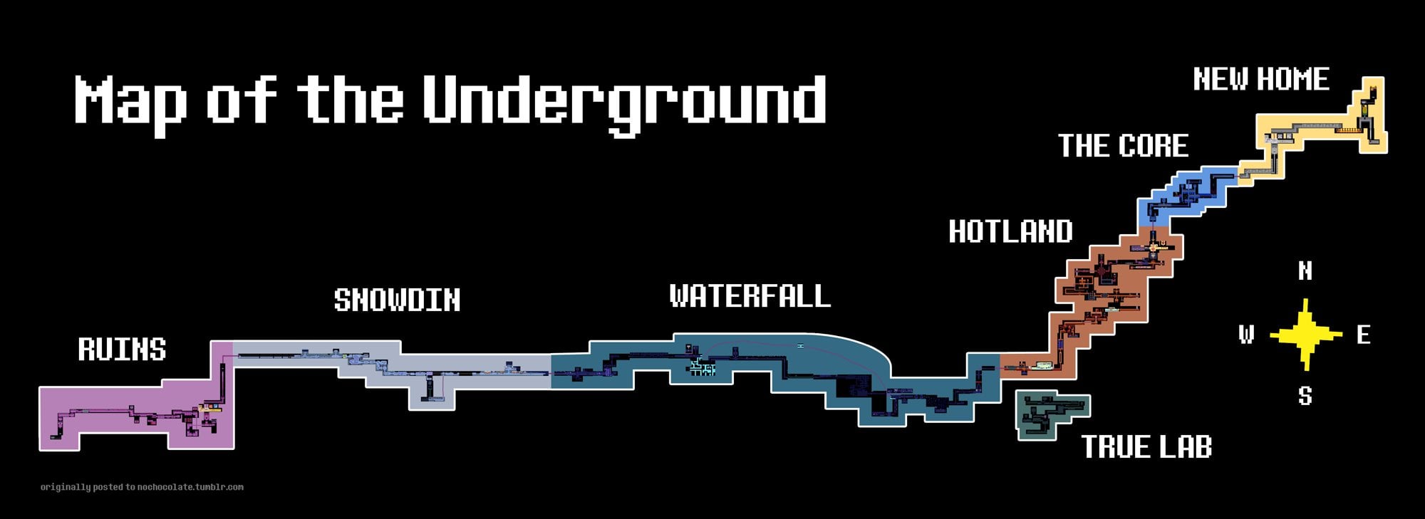 Undertale World Map screenshot
